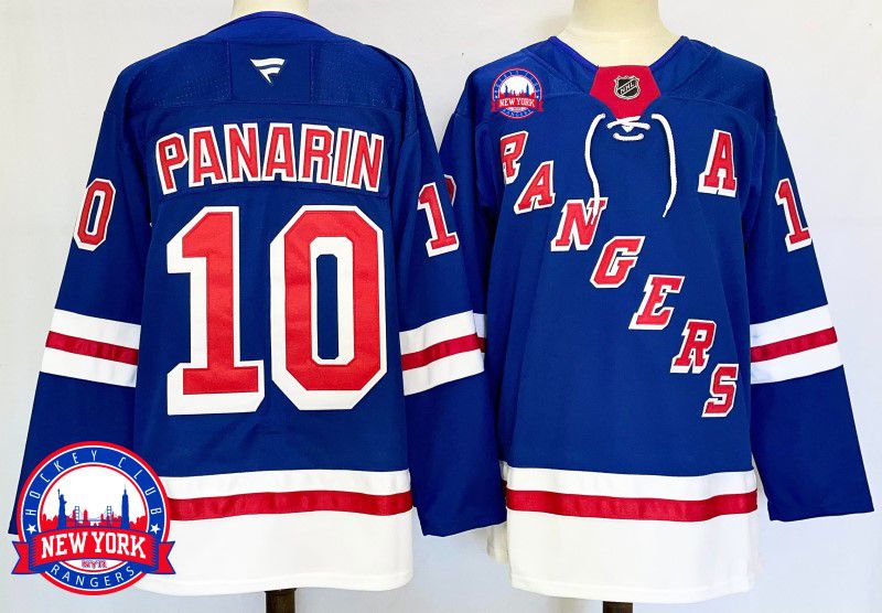 Men New York Rangers #10 Panarin Blue Fanatics 2025 NHL Jersey style 10->new york rangers->NHL Jersey